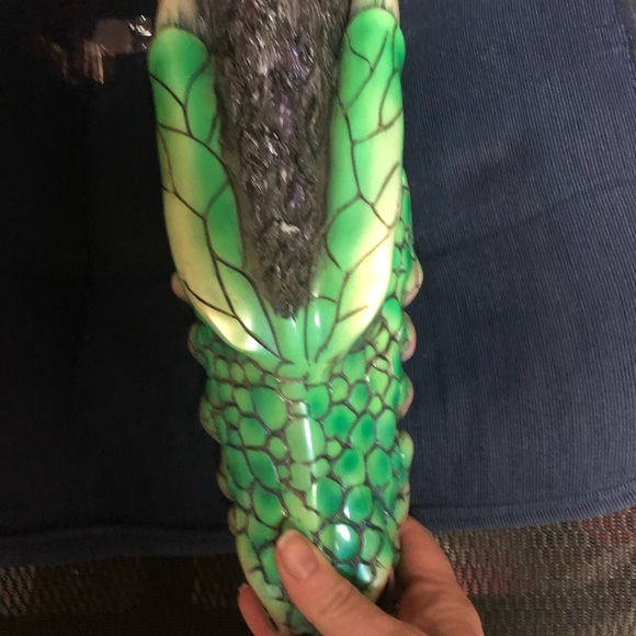 🎃Awesome Dragon Head Sculpture Signed! - 476 $60 or $50 w/offer - Picture 4 of 9